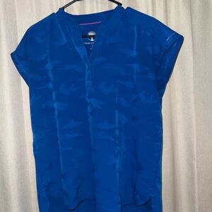 Healing Hands Cobalt Blue Women's Blouse
